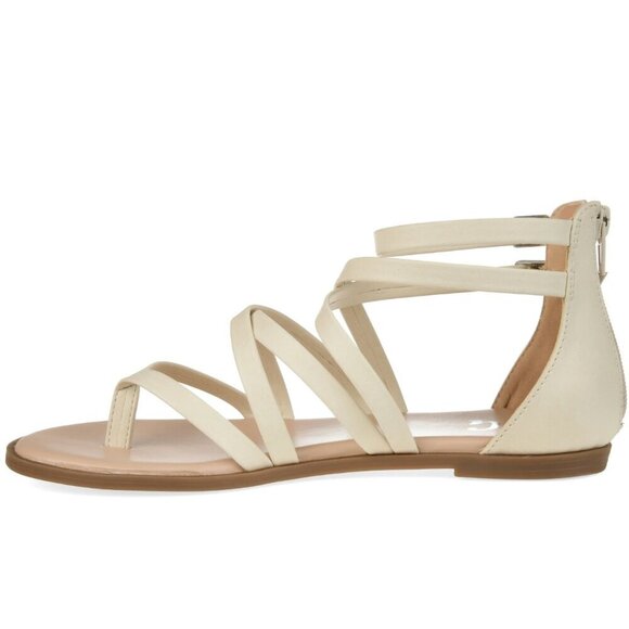 Journee Womens Zailie Gladiator Flat Sandals - Picture 1 of 7